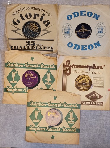 Schelllackplatten sammlung - x,